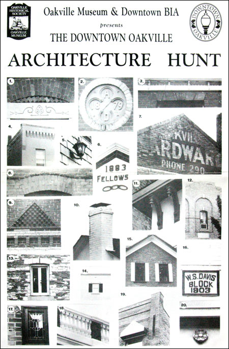 Downtown Oakville architecture hunt
